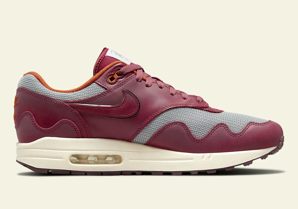 Nike Air Max 1 Patta Waves Rush Maroon