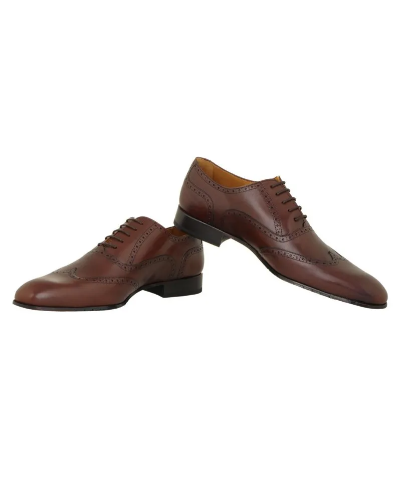 Paul Edwards Chaussures richelieu en cuir grande taille marron - Size-factory