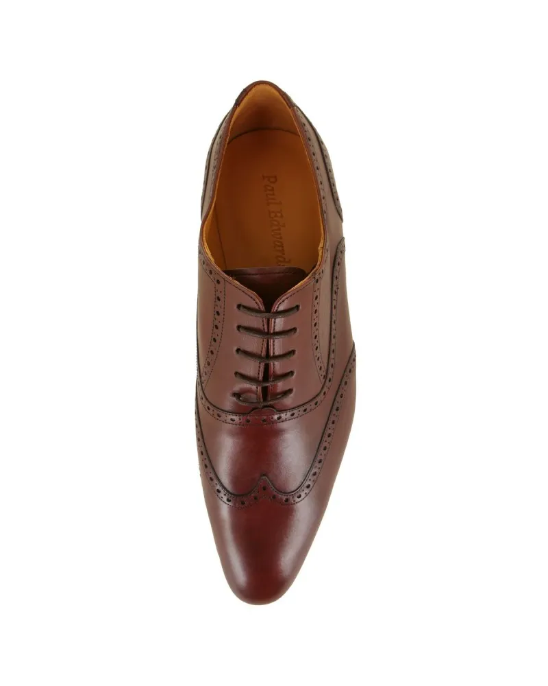 Paul Edwards Chaussures richelieu en cuir grande taille marron - Size-factory