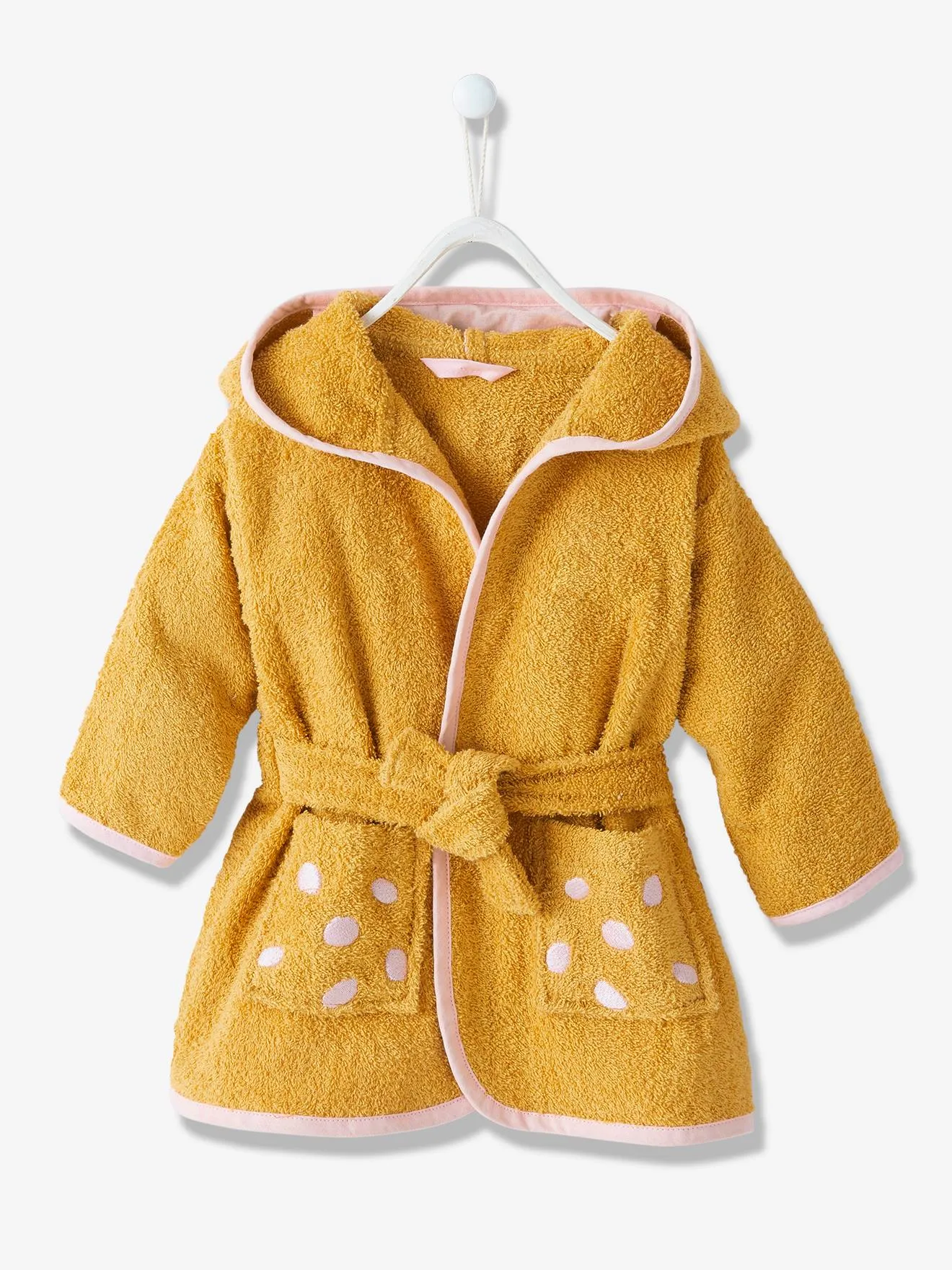 Peignoir de bain bébé Girafe ocre - Vertbaudet