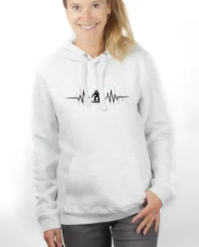 SWEAT FEMME : SNOW SNOWBARD BATTEMENTS DE COEUR - Les Savoyards