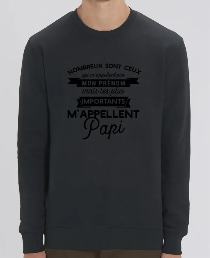 Sweat-shirt on m'appelle papi humour Par Original t-shirt