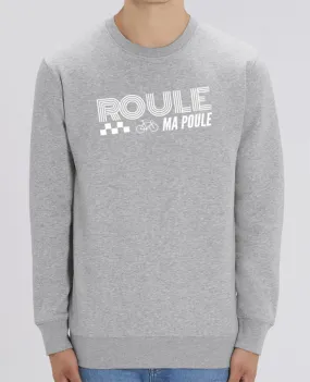 Sweat-shirt Roule ma poule / blanc Par justsayin