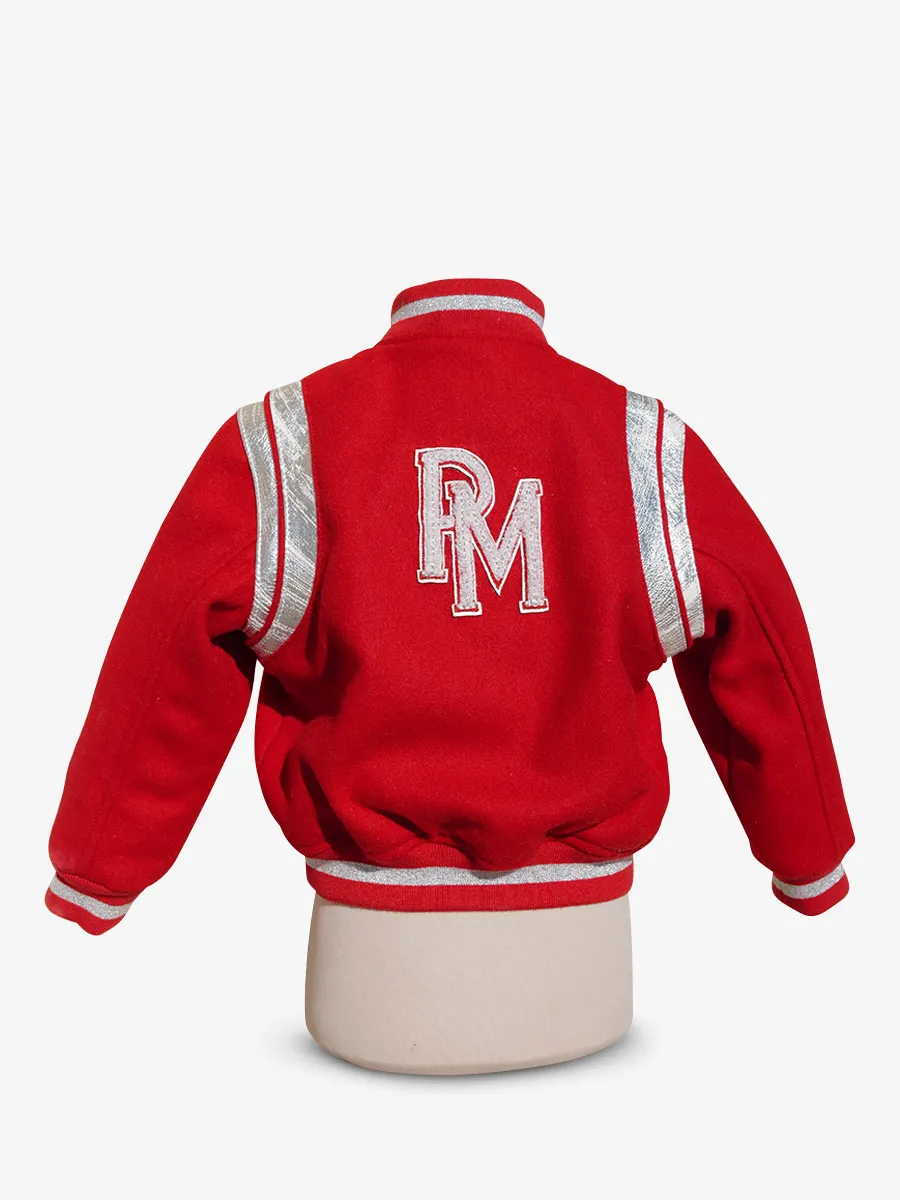 TEDDY BLOUSON CUIR ET TISSUS  LeTeddy 50's Enfant Rouge Écarlate