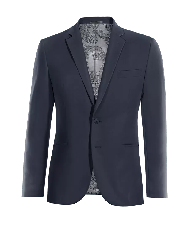 Veste bleu marine slim fit avec coudières