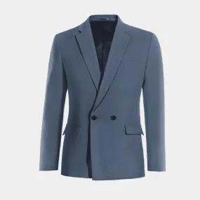 Veste croisée bleu de mi-saison