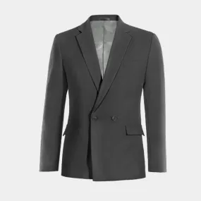 Veste croisée grise slim fit