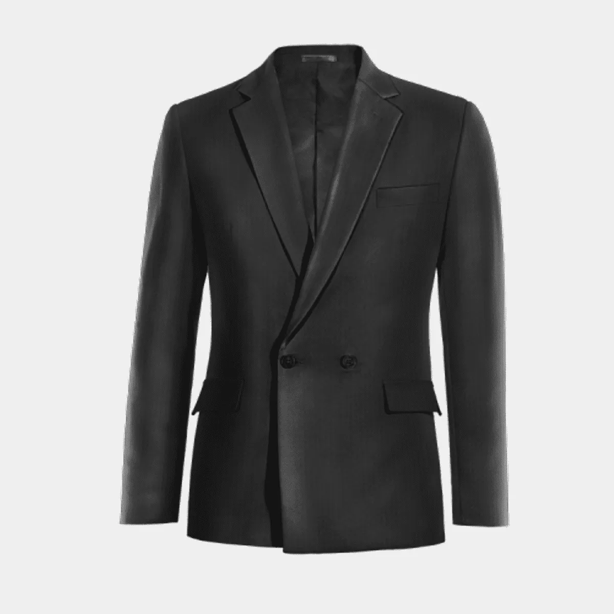 Veste croisée noir onyx slim fit