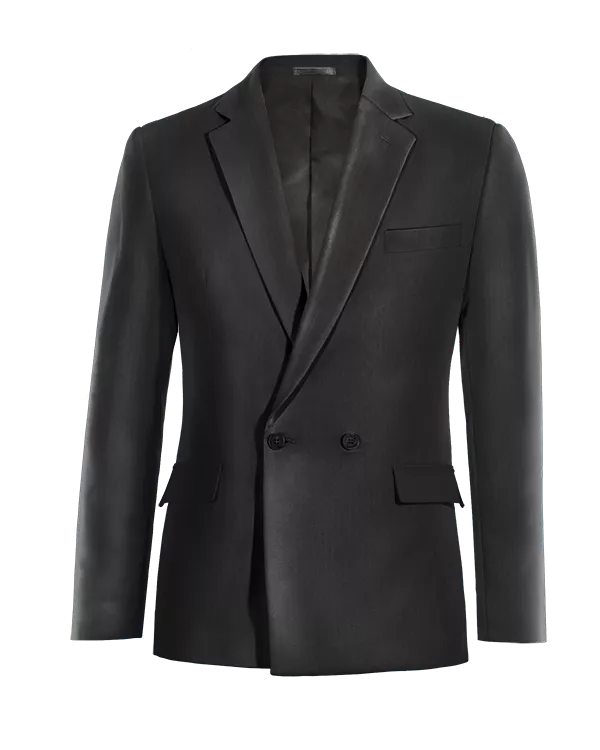 Veste croisée noir onyx slim fit