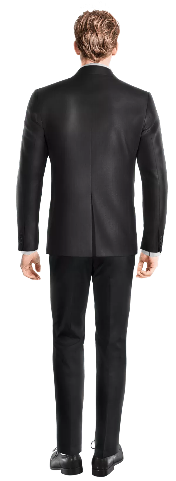 Veste croisée noir onyx slim fit