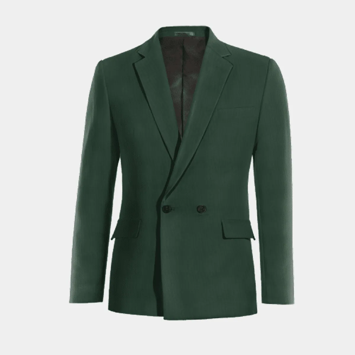 Veste croisée verte de mi-saison