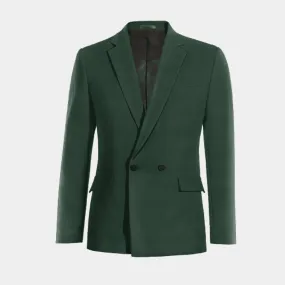 Veste croisée verte de mi-saison