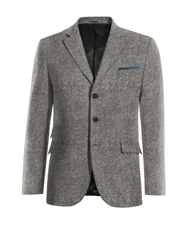 Veste gris clair en donegal tweed édition limitée