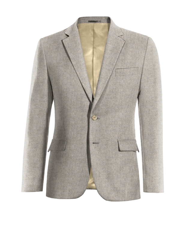 Veste grise en donegal tweed essentiel