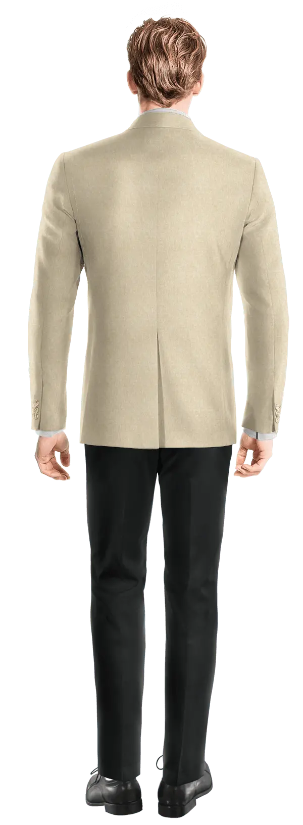 Veste sans doublure beige en lin essentiel