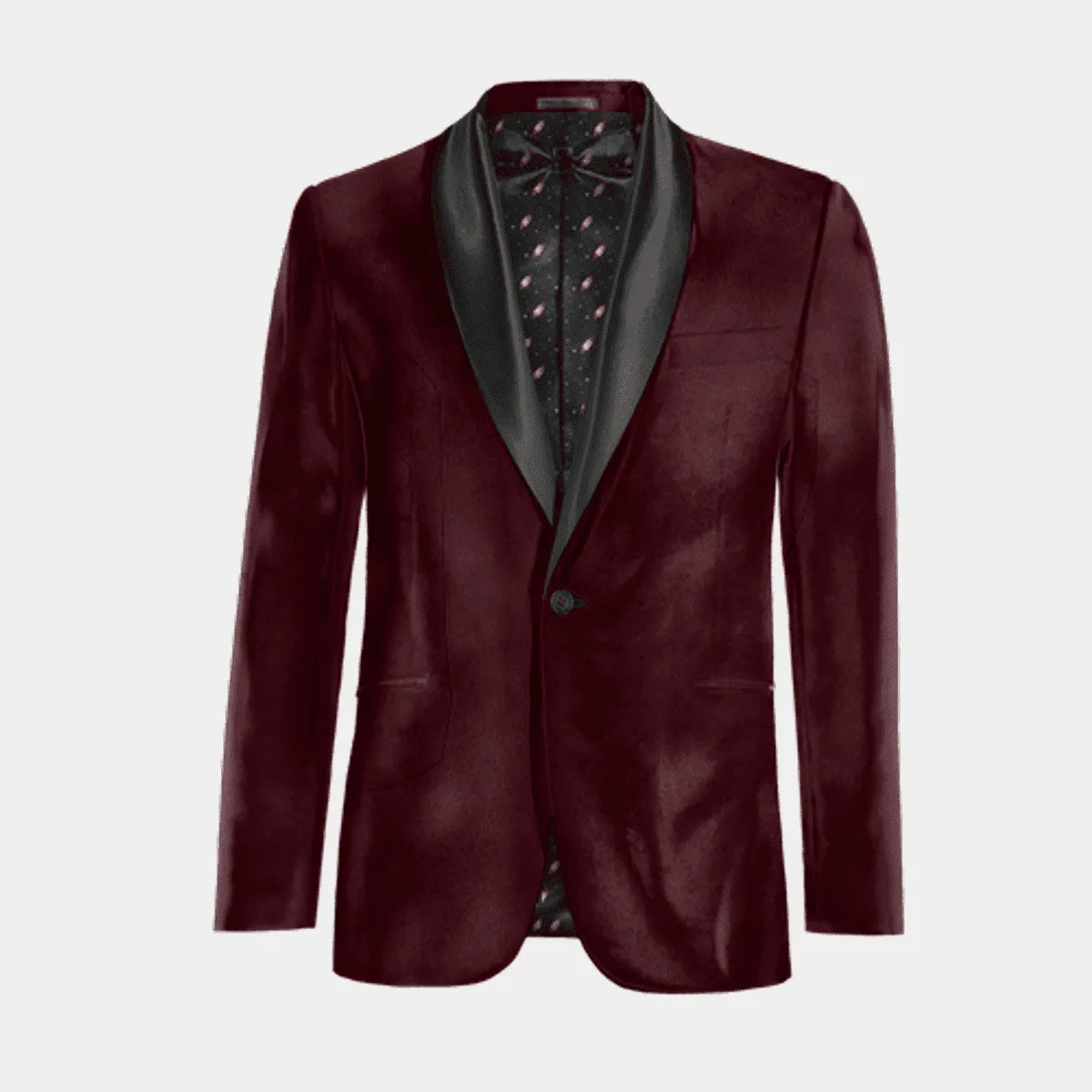 Veste Smoking bordeaux en velours édition limitée