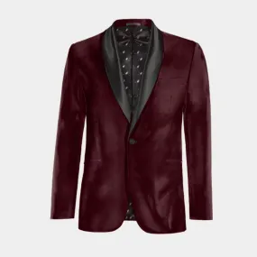 Veste Smoking bordeaux en velours édition limitée