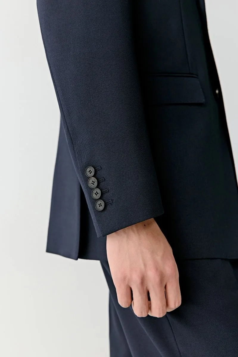 Veste à simple boutonnage en laine