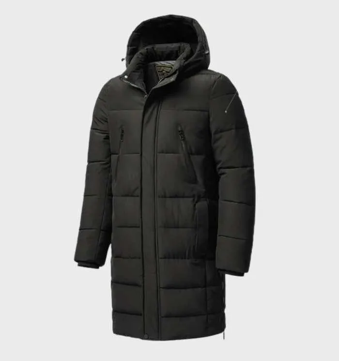 Ziven - Veste parka classique coupe-vent et imperméable avec capuche épaisse