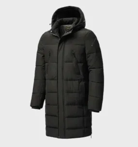 Ziven - Veste parka classique coupe-vent et imperméable avec capuche épaisse