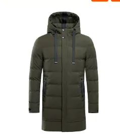 Ziven - Veste parka classique coupe-vent et imperméable avec capuche épaisse